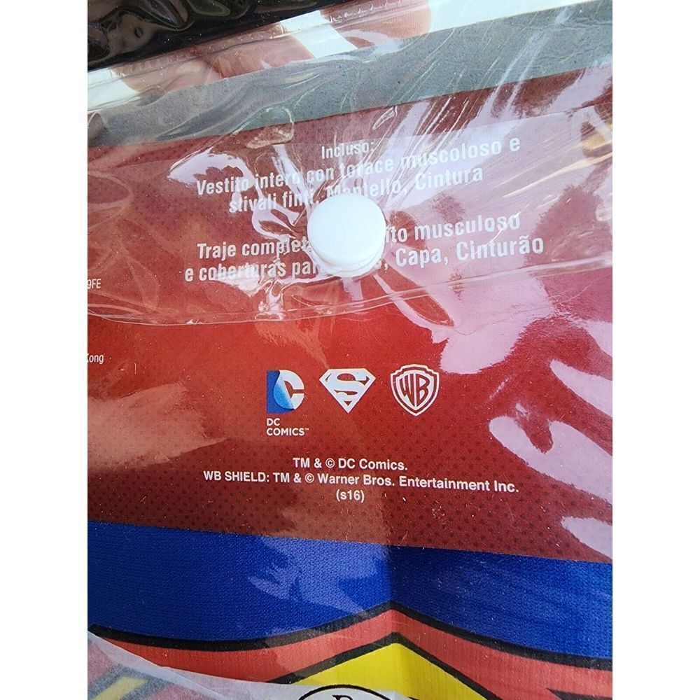 Rubies 510014 Superman Costume Muscle Chest DC Comics Toddler Size 2-4 2T 3T 4T - Picture 5 of 5